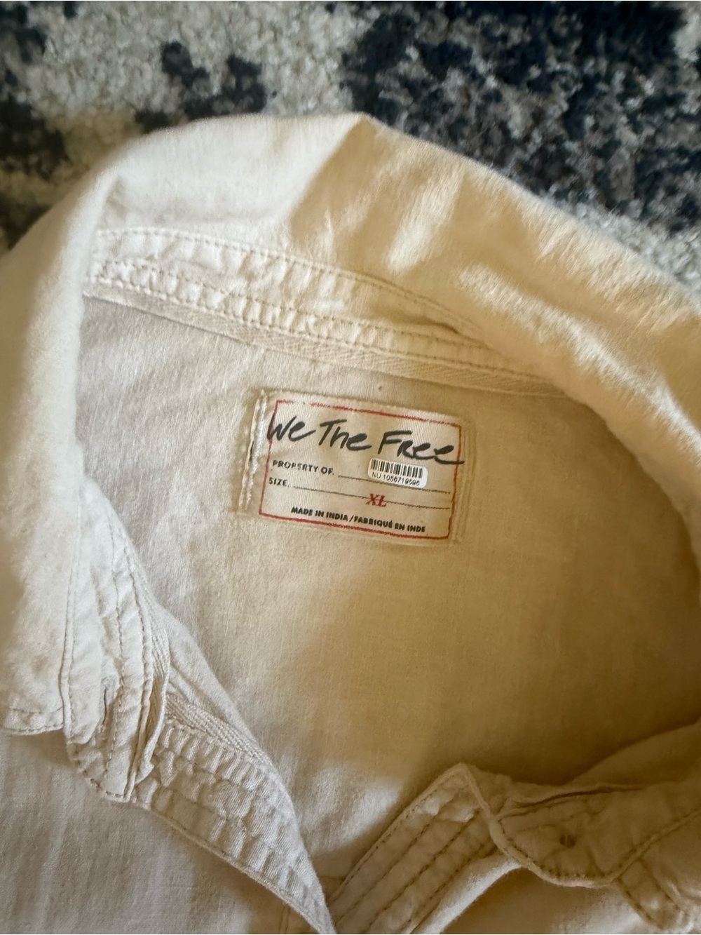 Free People, We the Free button up shirt size xl